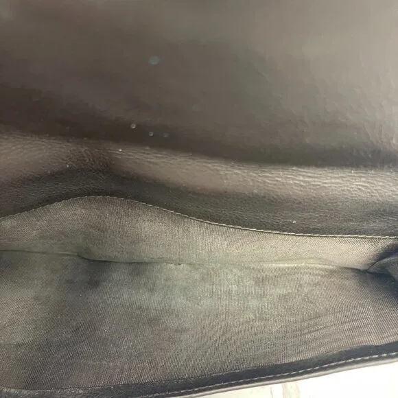 Yves Saint Laurent Vintage Muse Long Wallet in Black Calfskin Leather - Preowned - Picture 7 of 11